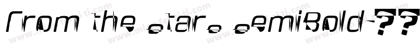From the Stars SemiBold字体转换